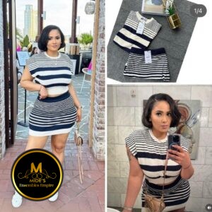 Skirt two piece outfit