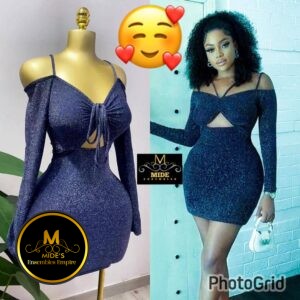 Shiny silky Sexy Dress